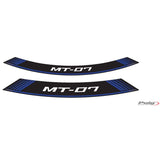 PUIG ADESIVI CERCHI YAMAHA MT-07 BLU - Il set consiste di 8 strisce adesive - COD. 9136A