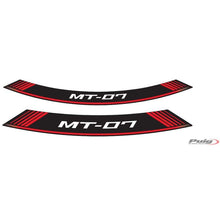 Carica l'immagine nel visualizzatore di Gallery, PUIG ADESIVI CERCHI YAMAHA MT-07 ROSSO - Il set consiste di 8 strisce adesive - COD. 9136R