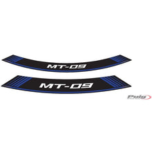 Carica l'immagine nel visualizzatore di Gallery, PUIG ADESIVI CERCHI YAMAHA MT-09 BLU - Il set consiste di 8 strisce adesive - COD. 9135A
