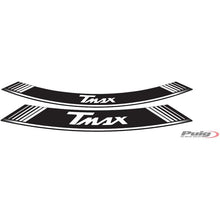 Carica l'immagine nel visualizzatore di Gallery, PUIG ADESIVI CERCHI YAMAHA T-MAX BIANCO - Il set consiste di 8 strisce adesive - COD. 5532B
