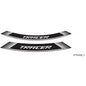 PUIG ADESIVI CERCHI YAMAHA TRACER BIANCO - Il set consiste di 8 strisce adesive - COD. 9293B