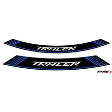 Carica l'immagine nel visualizzatore di Gallery, PUIG ADESIVI CERCHI YAMAHA TRACER BLU - Il set consiste di 8 strisce adesive - COD. 9293A