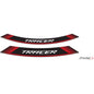 PUIG ADESIVI CERCHI YAMAHA TRACER ROSSO - Il set consiste di 8 strisce adesive - COD. 9293R