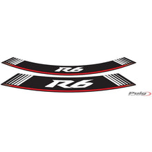Carica l'immagine nel visualizzatore di Gallery, PUIG ADESIVI CERCHI YAMAHA YZF-R6 SILVER - Il set consiste di 8 strisce adesive - COD. 5530P