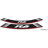 PUIG ADESIVI CERCHI YAMAHA YZF-R6 SILVER - Il set consiste di 8 strisce adesive - COD. 5530P