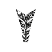 Carica l'immagine nel visualizzatore di Gallery, PUIG ADESIVI PROTEZIONE SERBATOIO MODELLO SKULL PARTY BLACK&amp;WHITE NERO
