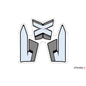 PUIG ADESIVO SERBATOIO PER BMW F850 GS ADVENTURE 19-23 CARBON LOOK