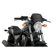 Carica l'immagine nel visualizzatore di Gallery, PUIG CARENATURA FRONTALE IN ALLUMINIO HONDA CMX 500 REBEL 20-24 NERO
