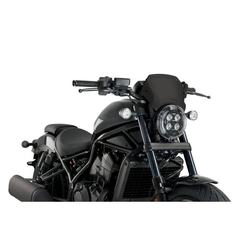 PUIG CARENATURA FRONTALE IN ALLUMINIO HONDA CMX1100 DCT REBEL 21-24 NERO