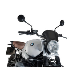 PUIG CARENATURA FRONTALE IN ALLUMINIO PER BMW R NINE T 21-24 NERO