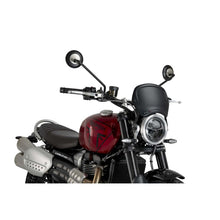 Carica l'immagine nel visualizzatore di Gallery, PUIG CARENATURA FRONTALE TRIUMPH SCRAMBLER 1200 X 24-25 NERO OPACO