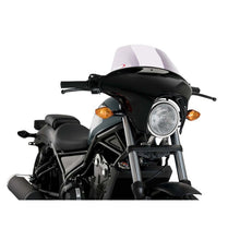 Carica l'immagine nel visualizzatore di Gallery, PUIG CUPOLINO BATWING SML TOURING HONDA CMX500 REBEL 17-19 TRASPARENTE-21060W