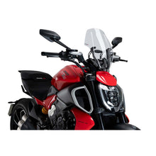 Carica l'immagine nel visualizzatore di Gallery, PUIG CUPOLINO NAKED N.G. REGOLABILE PER DUCATI DIAVEL V4 24-25 TRASPARENTE