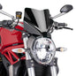 PUIG CUPOLINO NAKED N.G. SPORT DUCATI MONSTER 797 PLUS 17-20 NERO