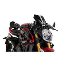 Carica l'immagine nel visualizzatore di Gallery, PUIG CUPOLINO NAKED N.G. SPORT MV AGUSTA BRUTALE 1000 ORO 19-23 NERO