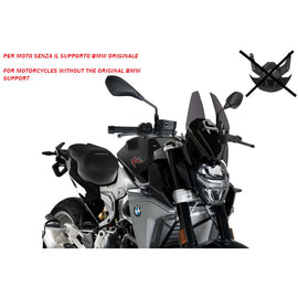 PUIG CUPOLINO NAKED N.G. SPORT-NO SUPP. PER BMW F900 R 2025 FUME SCURO