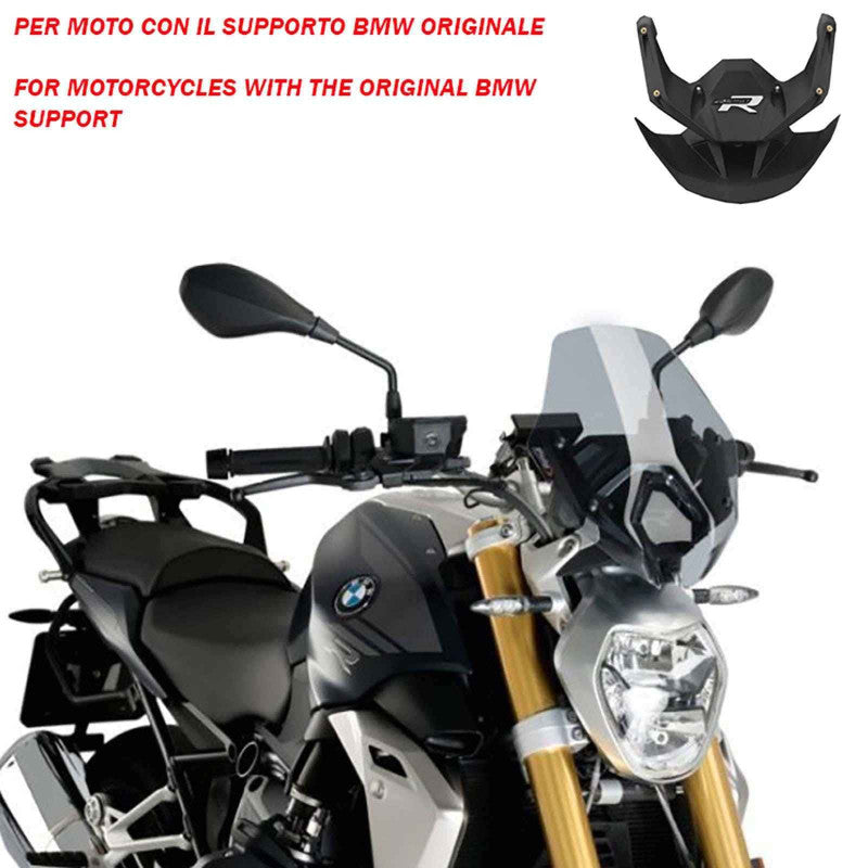 PUIG CUPOLINO NAKED N.G. SPORT-OEM SUPP. PER BMW R1250 R 21-22 FUME CHIARO