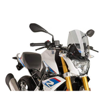 Carica l'immagine nel visualizzatore di Gallery, PUIG CUPOLINO NAKED N.G. SPORT PER BMW G310 R 21-25 FUME CHIARO