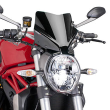 Carica l'immagine nel visualizzatore di Gallery, PUIG CUPOLINO NAKED N.G. SPORT PER DUCATI MONSTER 821 2017 NERO
