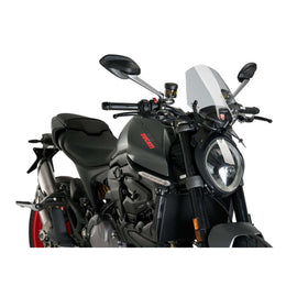 PUIG CUPOLINO NAKED N.G. SPORT PER DUCATI MONSTER 937 PLUS 24-25 FUME CHIARO