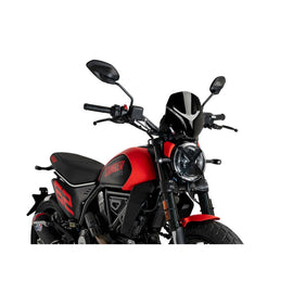PUIG CUPOLINO NAKED N.G. SPORT PER DUCATI SCRAMBLER FULL THROTTLE 2025 NERO