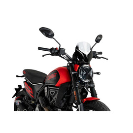 PUIG CUPOLINO NAKED N.G. SPORT PER DUCATI SCRAMBLER NIGHTSHIFT 23-25 TRASPARENTE