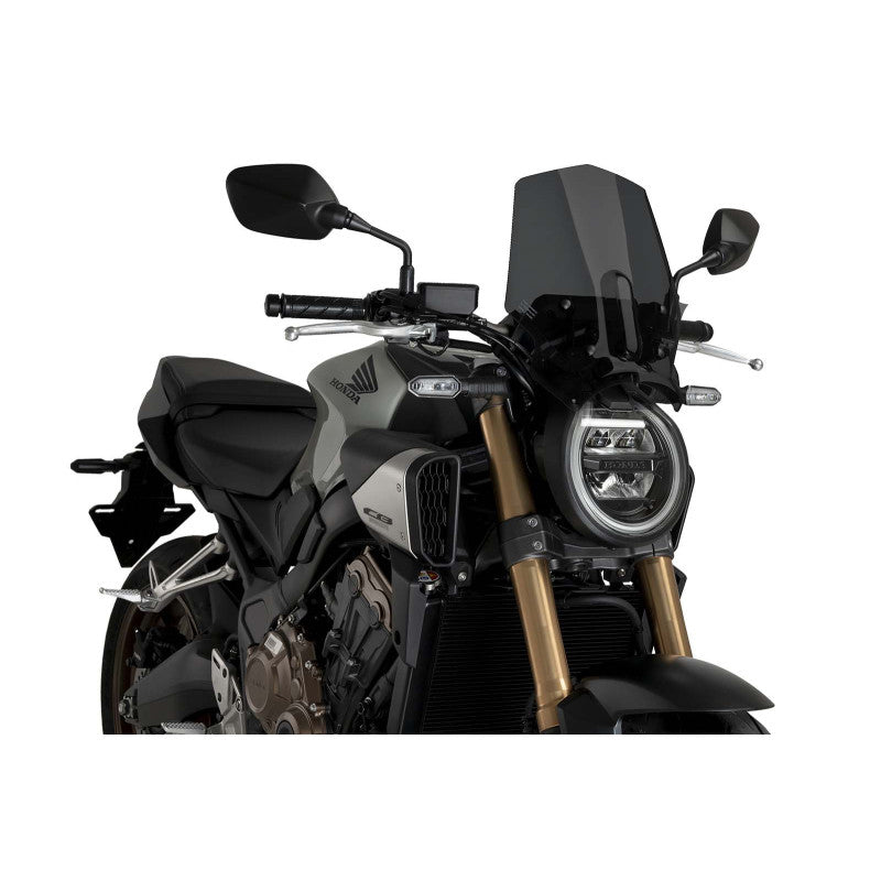 PUIG CUPOLINO NAKED N.G. SPORT PER HONDA CB650R NEO SPORTS CAFE ECLUTCH 24-25 FUME SCURO