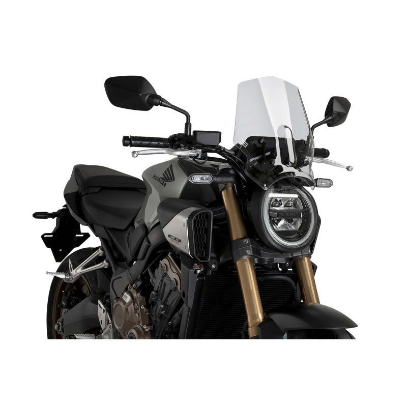 PUIG CUPOLINO NAKED N.G. SPORT PER HONDA CB650R NEO SPORTS CAFE ECLUTCH 24-25 TRASPARENTE