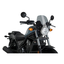 Carica l'immagine nel visualizzatore di Gallery, PUIG CUPOLINO NAKED N.G. SPORT PER HONDA CMX500 REBEL 2025 FUME CHIARO