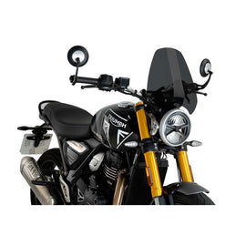 PUIG CUPOLINO NAKED N.G. SPORT PER TRIUMPH SPEED 400 24-25 FUME SCURO