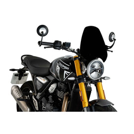 PUIG CUPOLINO NAKED N.G. SPORT PER TRIUMPH SPEED 400 24-25 NERO