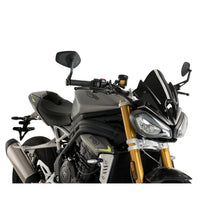 Carica l'immagine nel visualizzatore di Gallery, PUIG CUPOLINO NAKED N.G. SPORT PER TRIUMPH SPEED TRIPLE RS 21-25 NERO