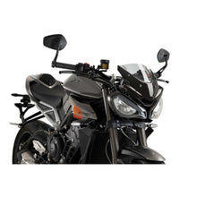 Carica l'immagine nel visualizzatore di Gallery, PUIG CUPOLINO NAKED N.G. SPORT PER TRIUMPH STREET TRIPLE R/RS 23-25 FUME CHIARO