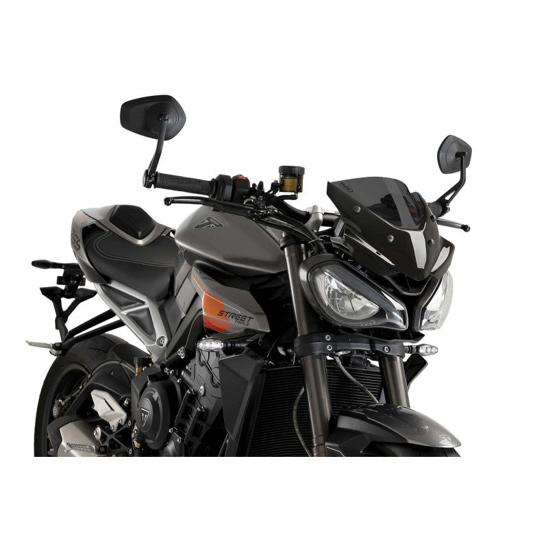 PUIG CUPOLINO NAKED N.G. SPORT PER TRIUMPH STREET TRIPLE R/RS 23-25 FUME SCURO