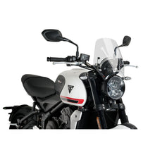 Carica l'immagine nel visualizzatore di Gallery, PUIG CUPOLINO NAKED N.G. SPORT PER TRIUMPH TRIDENT 660 2025 TRASPARENTE