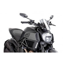 Carica l'immagine nel visualizzatore di Gallery, PUIG CUPOLINO NAKED N.G. SPORT REGOLABILE DUCATI DIAVEL 14-16 FUME CHIARO