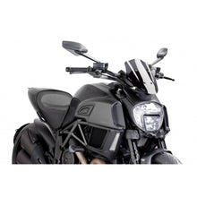 Carica l'immagine nel visualizzatore di Gallery, PUIG CUPOLINO NAKED N.G. SPORT REGOLABILE DUCATI DIAVEL 14-16 FUME SCURO