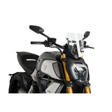 PUIG CUPOLINO NAKED N.G. SPORT REGOLABILE PER DUCATI DIAVEL 1260 S 19-20 TRASPARENTE