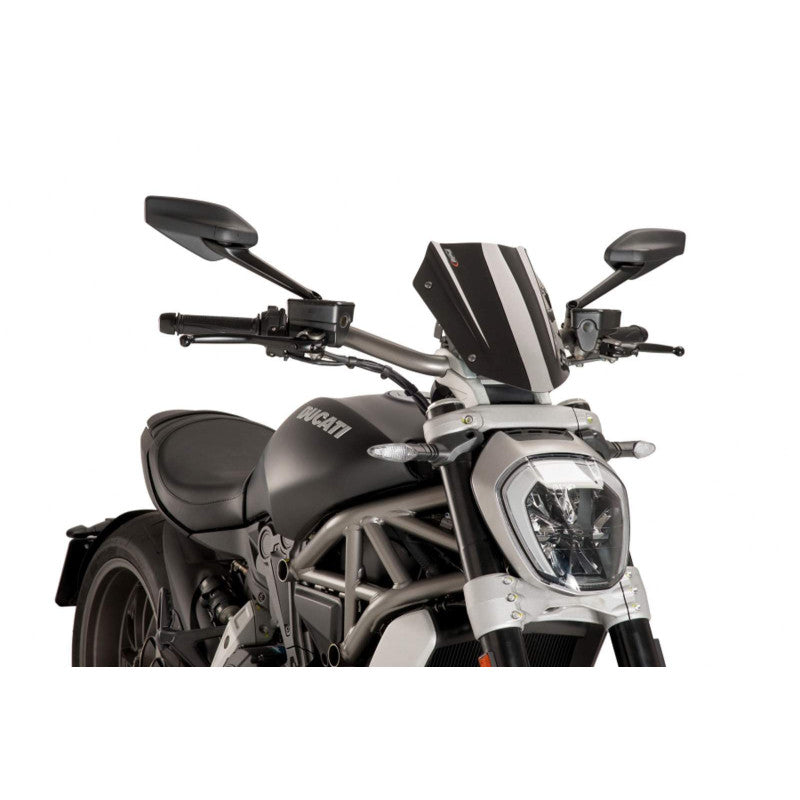 PUIG CUPOLINO NAKED N.G. SPORT REGOLABILE PER DUCATI X DIAVEL 18-23 NERO