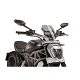 PUIG CUPOLINO NAKED N.G. SPORT REGOLABILE PER DUCATI X DIAVEL S 18-20 FUME CHIARO