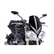Carica l'immagine nel visualizzatore di Gallery, PUIG CUPOLINO NAKED N.G. SPORT TRIUMPH SPEED TRIPLE R 12-15 NERO