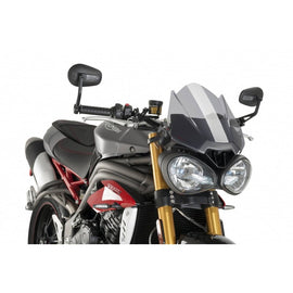 PUIG CUPOLINO NAKED N.G. SPORT TRIUMPH STREET TRIPLE R/RS 17-19 FUME CHIARO