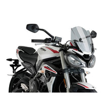 Carica l'immagine nel visualizzatore di Gallery, PUIG CUPOLINO NAKED N.G. SPORT TRIUMPH STREET TRIPLE R/RS 20-22 FUME CHIARO