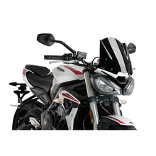 Carica l'immagine nel visualizzatore di Gallery, PUIG CUPOLINO NAKED N.G. SPORT TRIUMPH STREET TRIPLE S 20-21 NERO