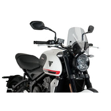 Carica l'immagine nel visualizzatore di Gallery, PUIG CUPOLINO NAKED N.G. SPORT TRIUMPH TRIDENT 660 21-24 FUME CHIARO