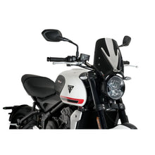 Carica l'immagine nel visualizzatore di Gallery, PUIG CUPOLINO NAKED N.G. SPORT TRIUMPH TRIDENT 660 21-24 NERO