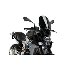 Carica l'immagine nel visualizzatore di Gallery, PUIG CUPOLINO NAKED N.G. TOURING-NO SUPP. PER BMW F900 R 20-24 NERO