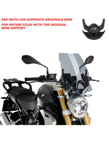 PUIG CUPOLINO NAKED N.G. TOURING-OEM SUPP. PER BMW R1250 R 23-25 FUME CHIARO