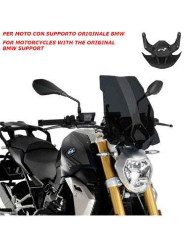 PUIG CUPOLINO NAKED N.G. TOURING-OEM SUPP. PER BMW R1250 R 23-25 FUME SCURO