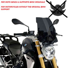 Carica l'immagine nel visualizzatore di Gallery, PUIG CUPOLINO NAKED N.G. TOURING PER BMW R1250 R 21-22 FUME SCURO